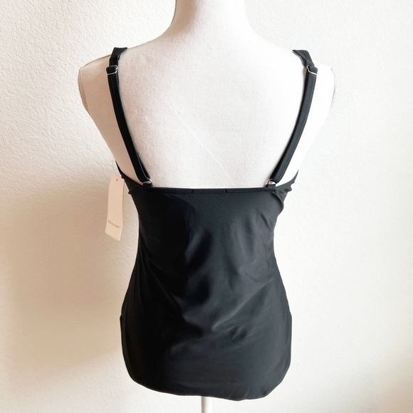 EKOUAER BLACK ONE PIECE TUMMY CONTROL ONE PIECE SWIMSUIT SIZE LARGE BRAND NEW - Picture 4 of 4